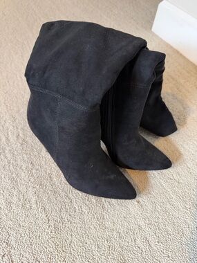 Express Women's Black Suede boots.